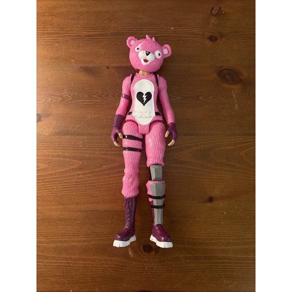 Fortnite Cuddle Team Leader 4 Inch Action Figure Pink Bear Jazwares Epic